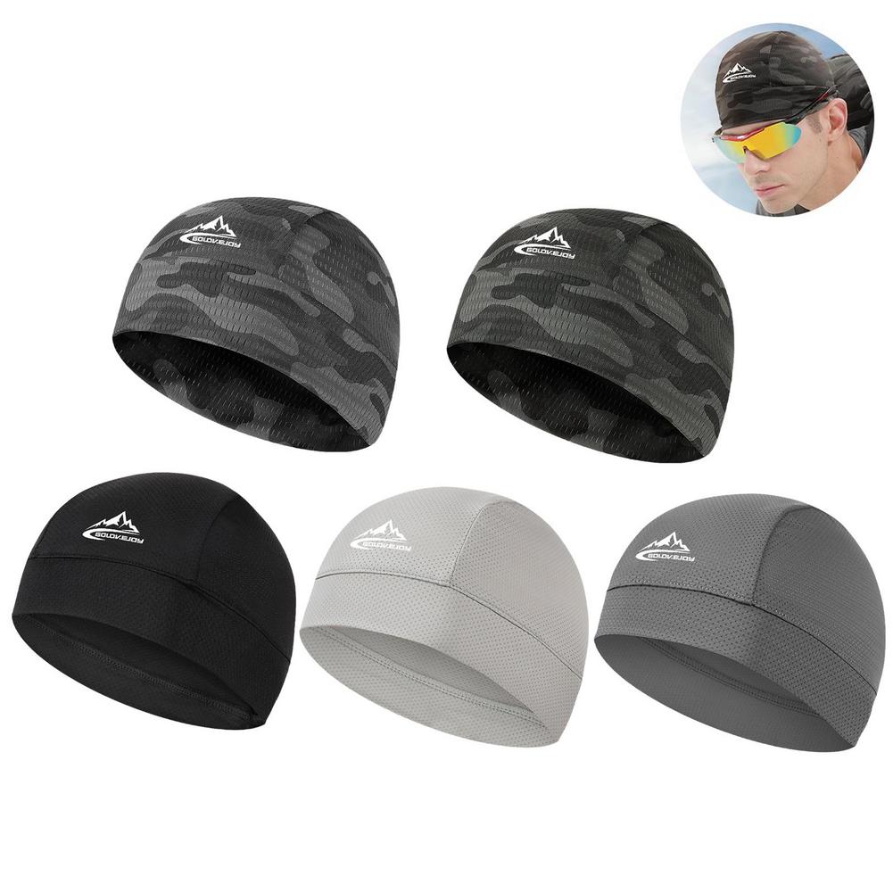 Aero Cycling Helmet - 速乾性・UVカットスポーツサイクリングキャップ メンズ・レディース兼用 冷感スカルキャップ ヘルメットインナー 汗吸収キャップ アウトドアバイクMTBランニングハット