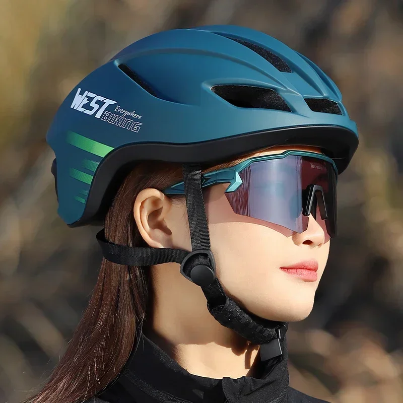 Aero Cycling Helmet - WEST BIKING サイクリングエアロヘルメット MTB エンデューロロードバイク統合軽量ヘルメット男性女性マルチカラー空力安全キャップ