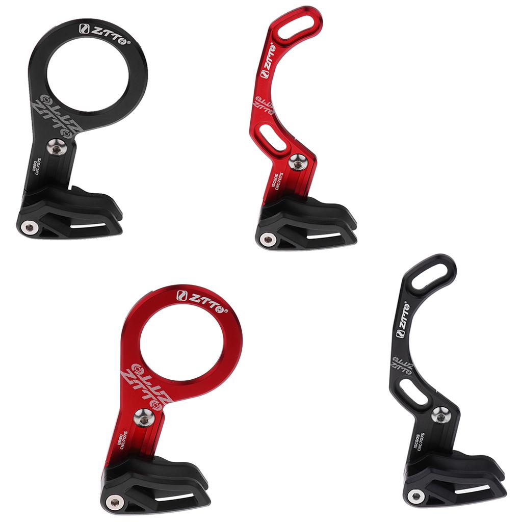 Cycling Quads - 耐久性のあるチェーンガイド MTB 自転車サイクリングチェーン保護調整可能なシングルリング ISCG 05 BB