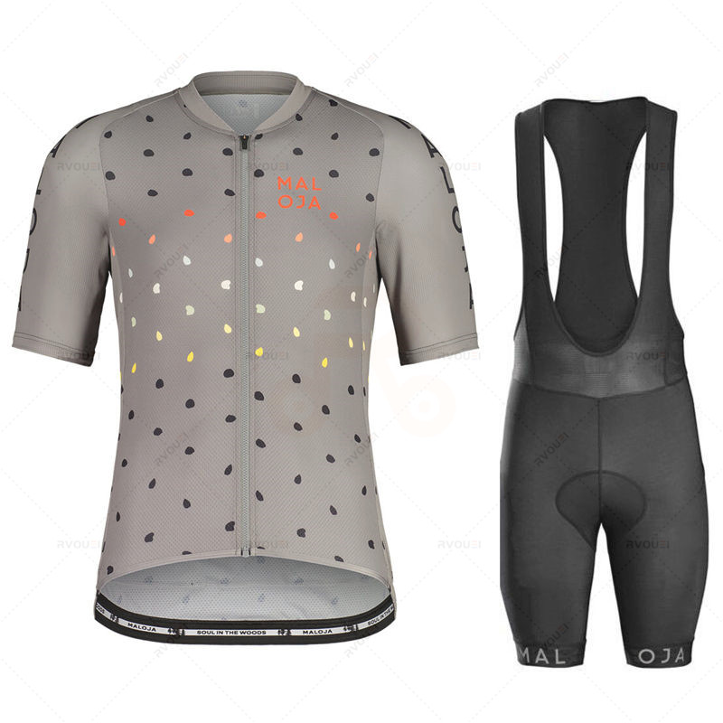 Junior Cycling Gear - Maloja-半袖サイクリング服セット、自転車服、通気性のあるアンチUV自転車ウェアジャージ、夏