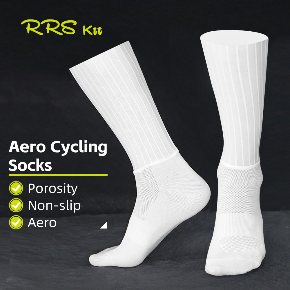Cycle Gear - Rrskit 夏サイクリング空力ソックス TPU 滑り止め耐摩耗性通気性アウトドアランニングサイクリングギアユニセックスソックス