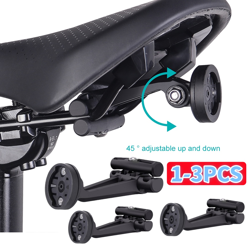 Bike Tail Light - 1-3個 自転車サドルレールリアライトブラケット MTB サイクリングバイクテールライトホルダー シートポストマウントランプスタンド Garmin