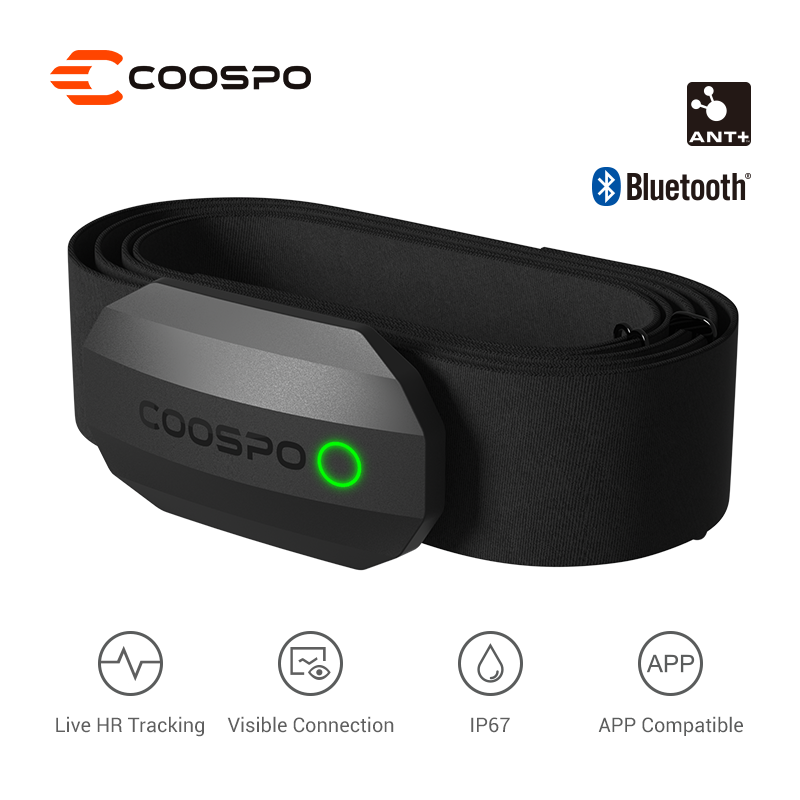 Cycling Zwift - COOSPO H808S 心拍数センサー デュアルモード ANT Bluetooth