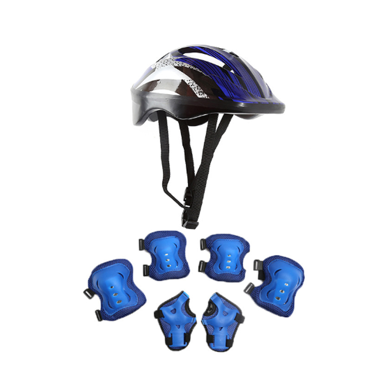 7 ピース/セット子供用膝パッドと肘パッドガード保護具セット - Cycling Safety Gear For Kids のレビューと価格