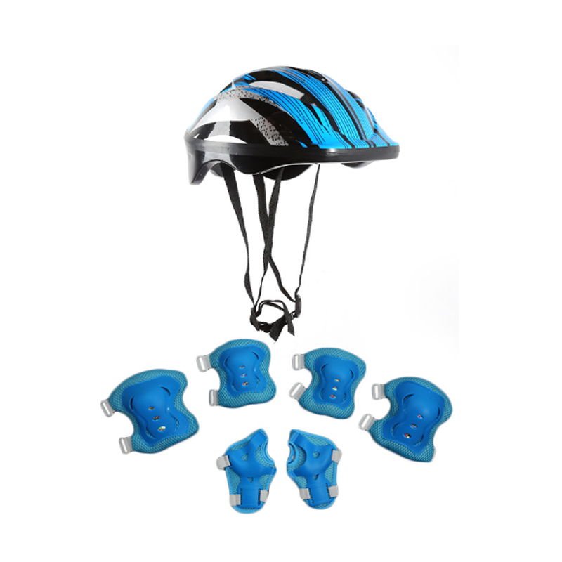 7 ピース/セット子供用膝パッドと肘パッドガード保護具セット - Cycling Safety Gear For Kids のレビューと価格