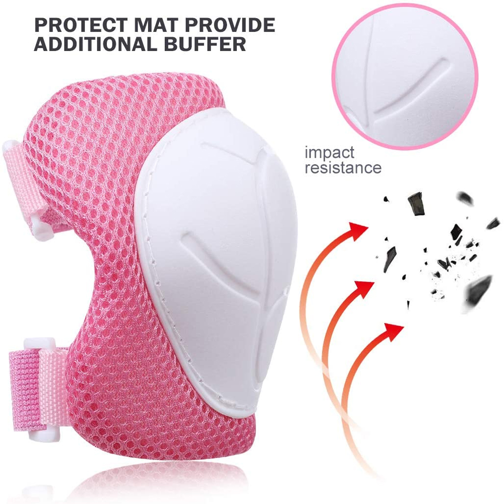 6 ピース/セット保護具セット子供用子供膝パッド肘パッドリス - Cycling Safety Gear For Kids のレビューと価格