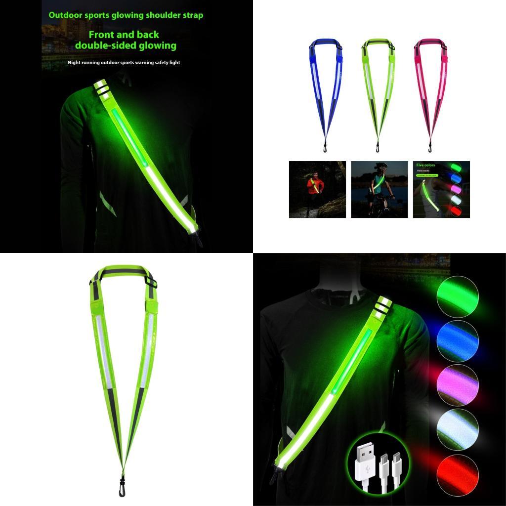 R6FEサイクリング反射ストラップ5ライトカラー3モード安全 - Cycling Visibility Gear のレビューと価格