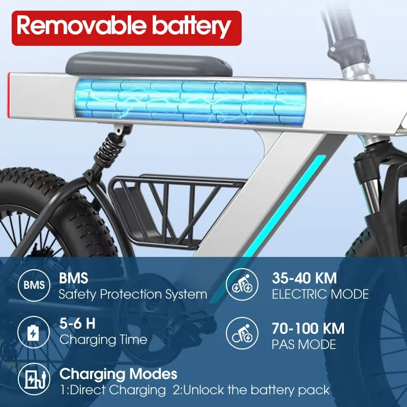 新入荷 500W 大人用電動自転車 48V 20インチオフロ - Road Bike Tire のレビューと価格