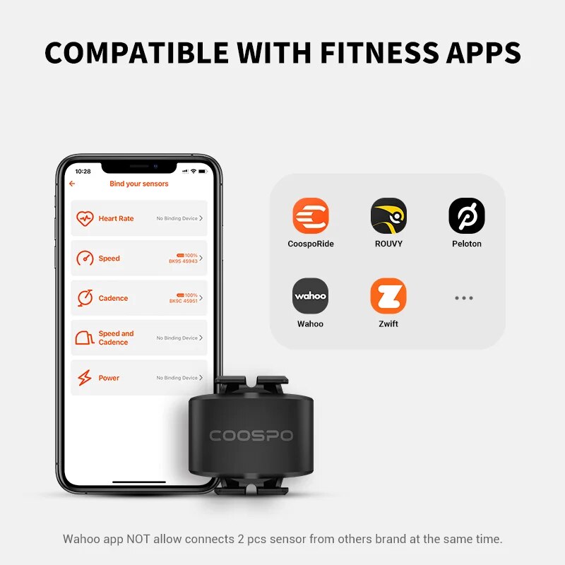 COOSPO BK9 バイクスピード/ケイデンスセンサー B - Cycling Zwift のレビューと価格
