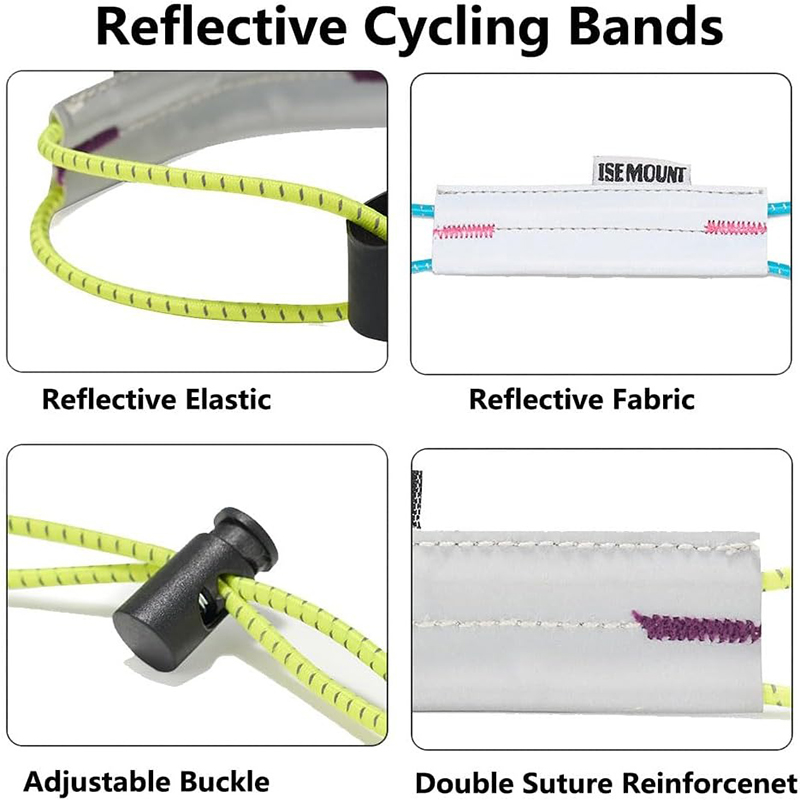 反射サイクリングパンツストラップ調節可能な自転車レッグクリッ - Cycle Gear のレビューと価格