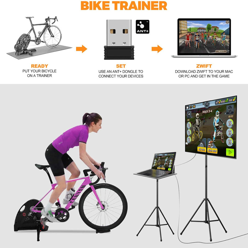 COOSPO ANT+ USB スティック ワイヤレス レシ - Cycling Zwift のレビューと価格