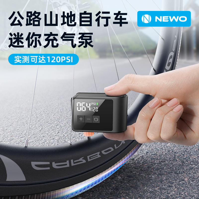 超小型電動エアポンプ 120PSI 2000mAh ポータブ - Road Bike Tire のレビューと価格