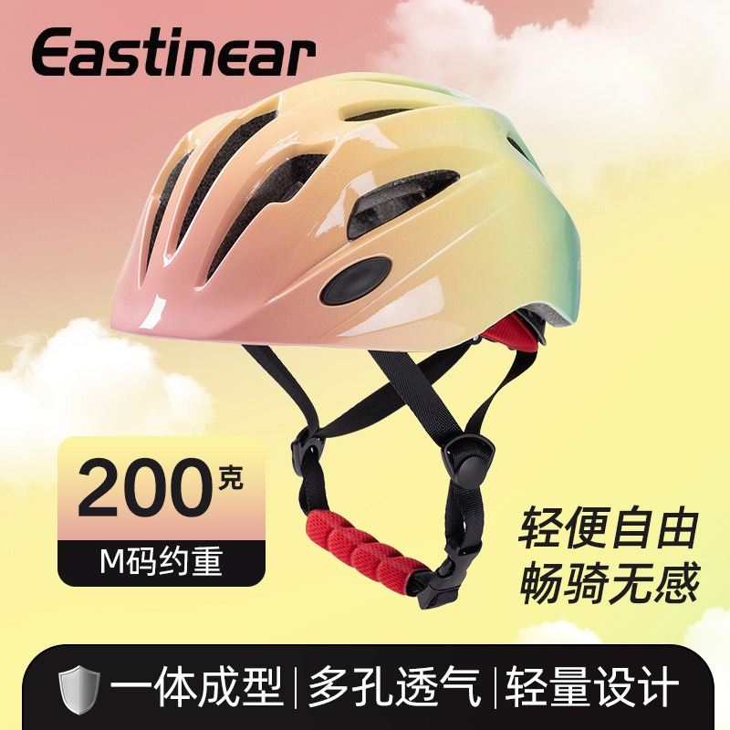 新しいキッズサイクリングヘルメットバランスバイクグラデーショ - Cycling Safety Gear For Kids のレビューと価格