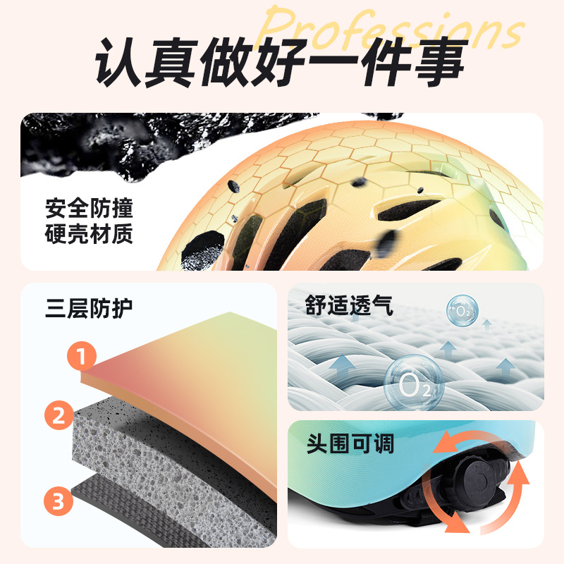 新しいキッズサイクリングヘルメットバランスバイクグラデーショ - Cycling Safety Gear For Kids のレビューと価格