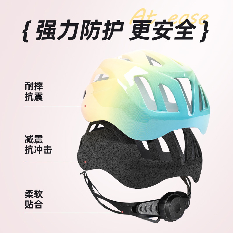 新しいキッズサイクリングヘルメットバランスバイクグラデーショ - Cycling Safety Gear For Kids のレビューと価格