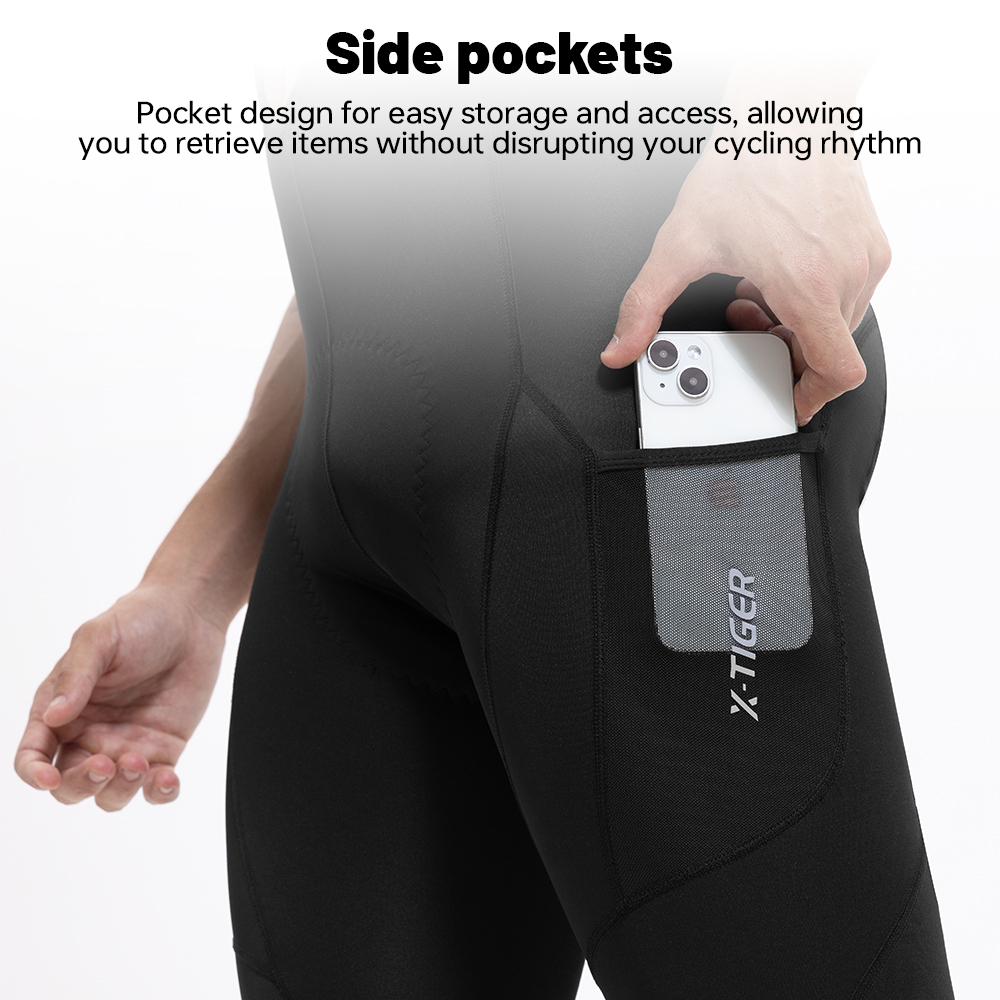 X-TIGER メンズ 冬用サイクリングビブパンツ 保温フリ - Cycling Gear To Keep You Warm のレビューと価格