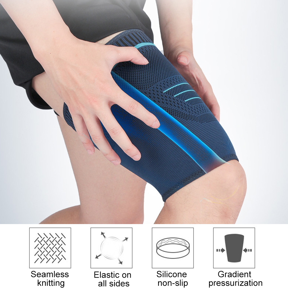 1/2個入り太もも圧縮スリーブ、大腿四頭筋とハムストリングサ - Cycling Quads のレビューと価格