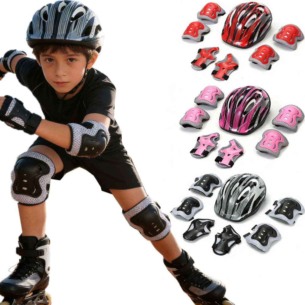 自転車スポーツ保護具セット 調整可能な子供用安全スケートヘル - Cycling Safety Gear For Kids のレビューと価格