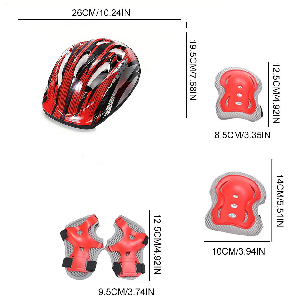 自転車スポーツ保護具セット 調整可能な子供用安全スケートヘル - Cycling Safety Gear For Kids のレビューと価格